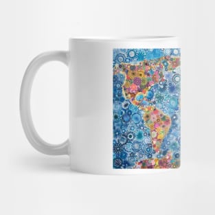 Spirograph World Map, the sequel: a Patterned Spirograph Collage Mug